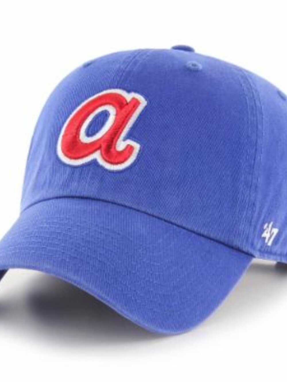 Men S 47 Royal Atlanta Braves 1972 Logo Cooperstown Collection Clean up